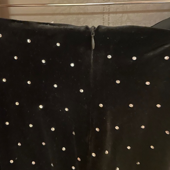 Bobbles & Lace Diamond Of The Season Skirt Black Velvet Skirt Medium - Picture 7 of 9